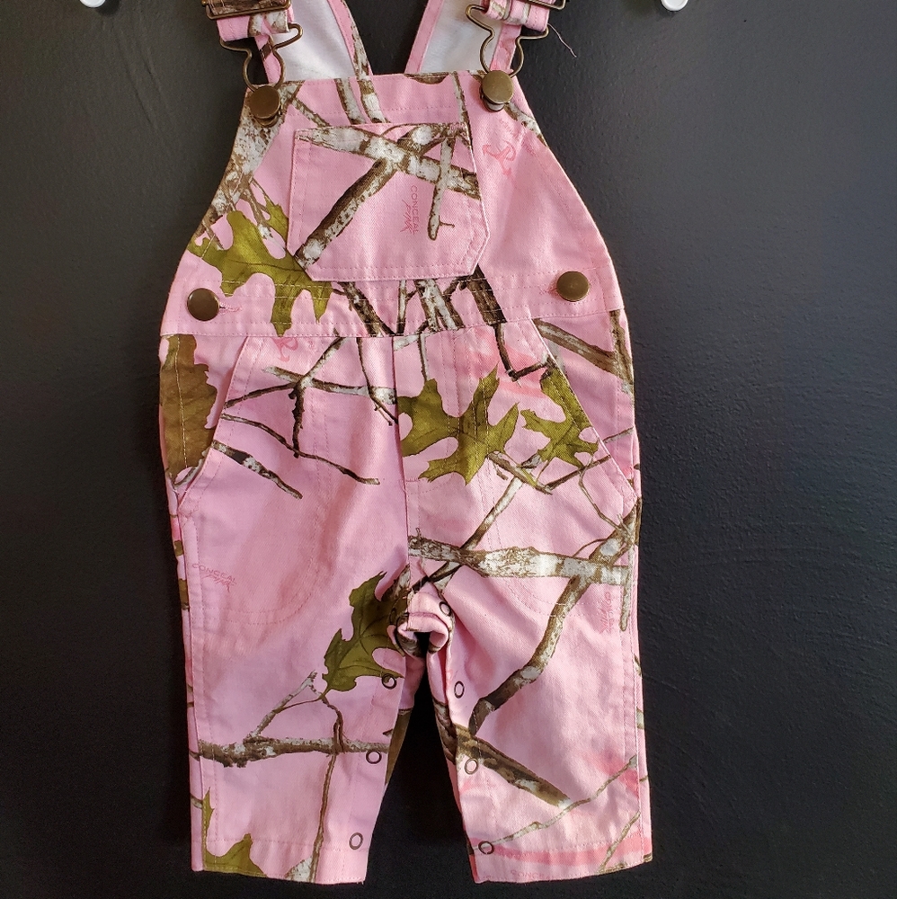 Realtree Baby Girl Pink Overalls